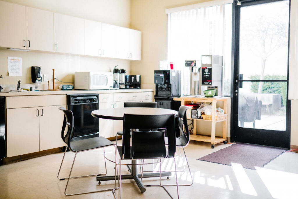 kitchen with dining table